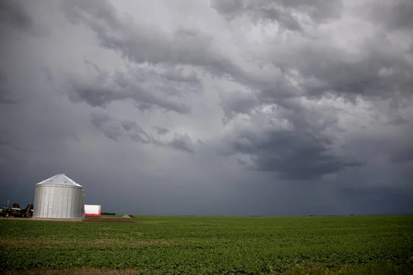 Prairie Storm Clouds Kanada — Stock Fotó