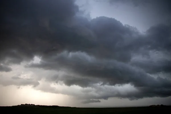 Prairie Storm Clouds Canadá Fotografias De Stock Royalty-Free