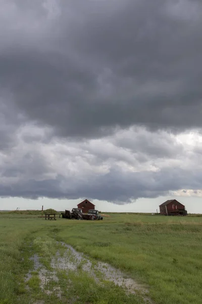 Prairie Storm Clouds Canadá — Fotografia de Stock