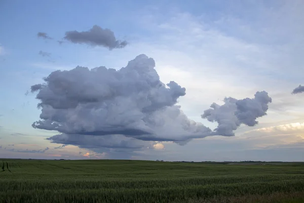 Prairie Storm Clouds Kanada — Stock fotografie