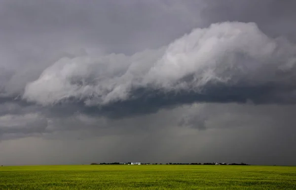 Prairie Storm Clouds Canadá — Fotografia de Stock