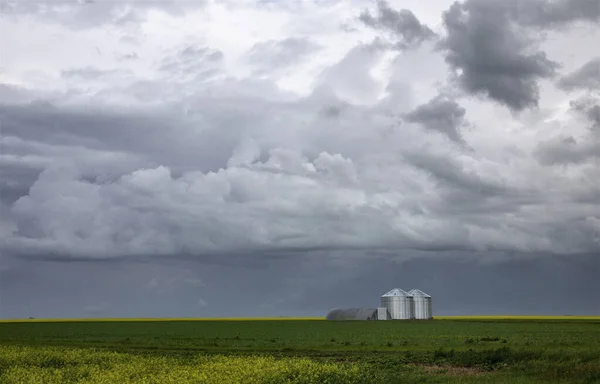 Prairie Storm Clouds Canada — Stock Photo, Image