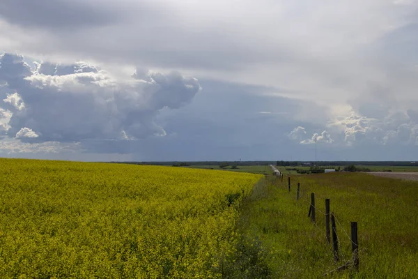 Prairie Storm Clouds Kanada — Stock Fotó