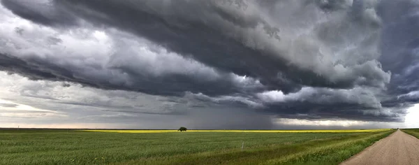 Prairie Storm Clouds Canadá — Fotografia de Stock