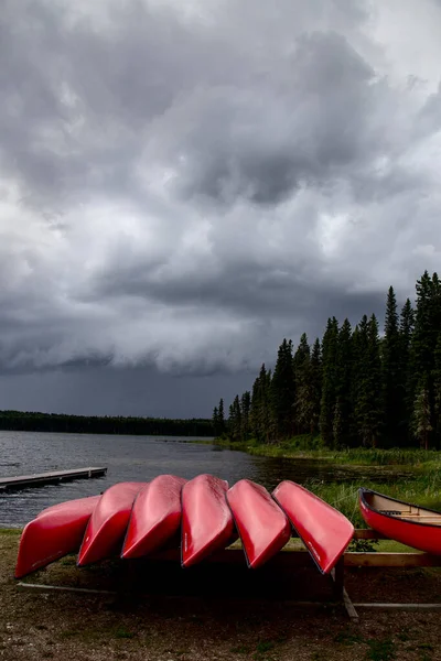 Prairie Storm Clouds Canada — стокове фото