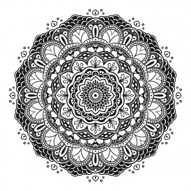 Mandala yuvarlak desen