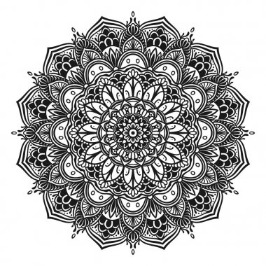 Mandala yuvarlak desen