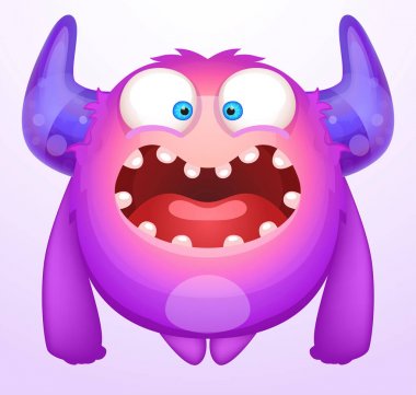 sevimli çizgi canavar