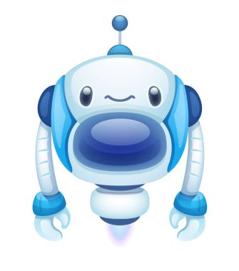 sevimli çizgi robot