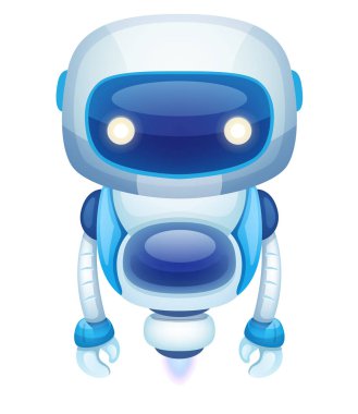 sevimli çizgi robot