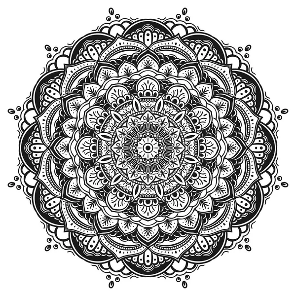 Patrón redondo Mandala — Archivo Imágenes Vectoriales
