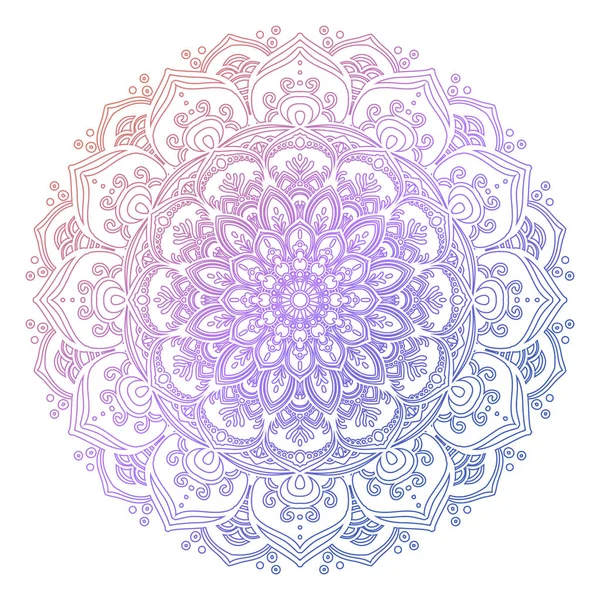 Mandala ronde patroon — Stockvector