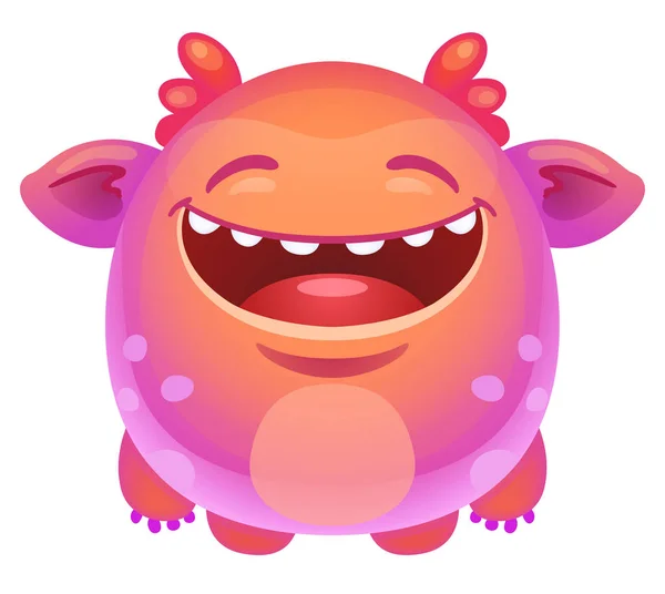 Cute Cartoon Monster — Stock Vector