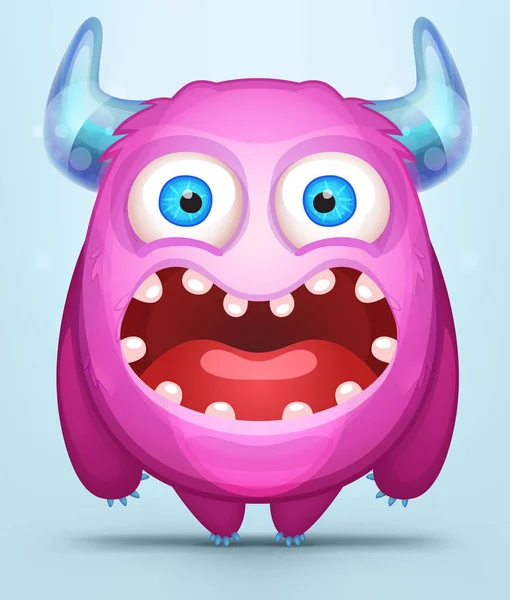 Nettes Cartoon-Monster — Stockvektor