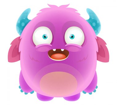 komik karikatür canavar  