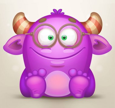 komik karikatür canavar  