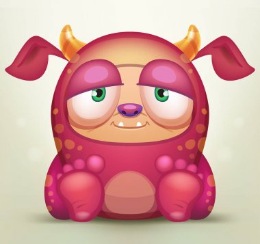 komik karikatür canavar 