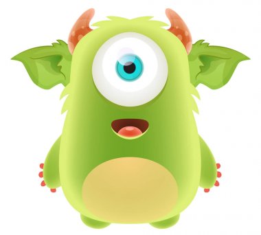 komik karikatür canavar 