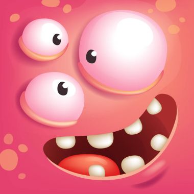 Üç gözlü canavar yüz   