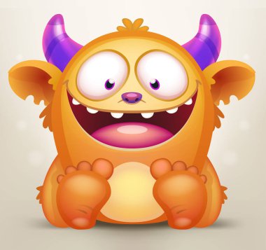 komik karikatür canavar  