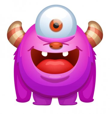 komik karikatür canavar