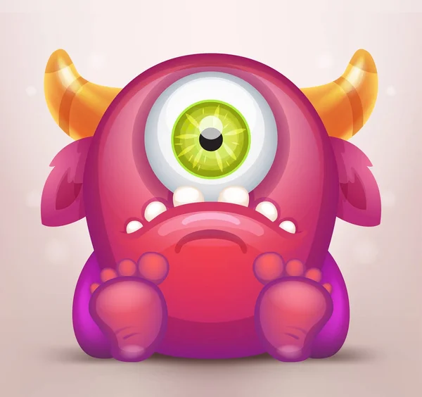 Grappige cartoon monster — Stockvector