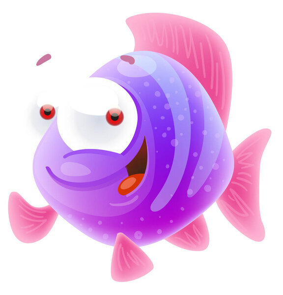 Карикатурные пурпурные рыбы
 