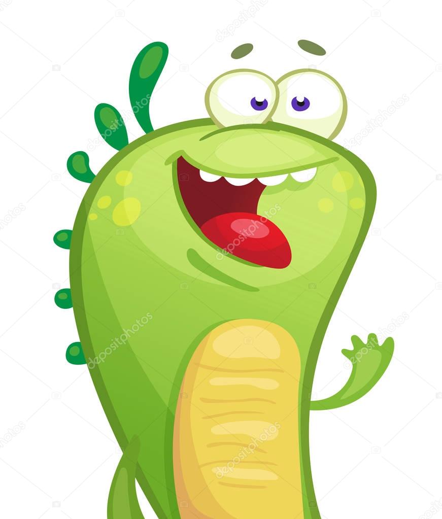 Cute Cartoon Monster, vector illustration