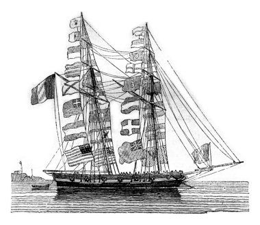 Pavoisse schooner, ıslak, sancak boudoir, vintage tr tarafından görülen