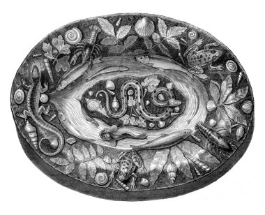 Bernard Palissy, bir tabak korur Müzesi Charles X 