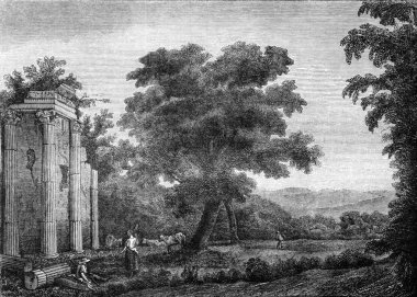 Bordeaux Müzesi, altıncı Oda, Claude Lorrain tarafından bir manzara v