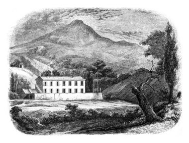 Saint-Martin görünümünü, Napolyon'un residence Elba, vintage N'ever adlı