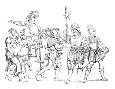 Davul ve fife, piyade Yüzbaşı, maceraperest, lansquenet wyls