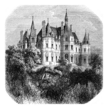 Kale Boursault, görünümünü vintage oyma.