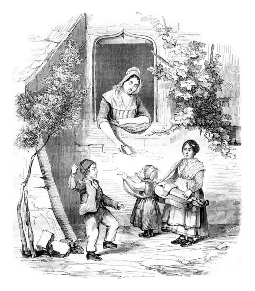 Выставка живописи, мелкой пьемонтии Элизы Блон 1842 года — стоковое фото