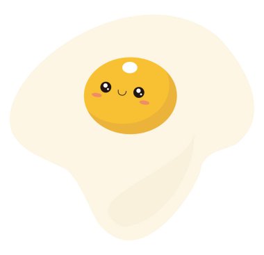 Kırık yumurta, illüstrasyon, beyaz arka planda vektör.