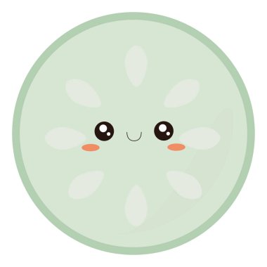 Salatalık, illüstrasyon, beyaz arka plan üzerinde vektör.