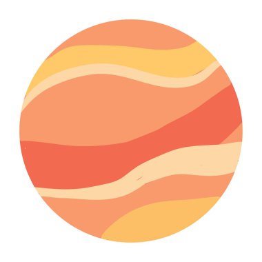 Venüs gezegeni, illüstrasyon, beyaz arkaplanda vektör.