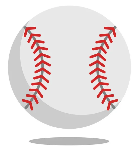 Pelota de béisbol, ilustración, vector sobre fondo blanco . — Vector de stock