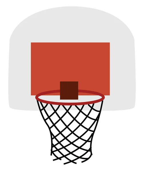 Баскетбольная корзина, иллюстрация, вектор на белом фоне . — стоковый вектор