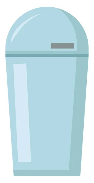 Silver bin, illustration, vector on white background. — ストックベクタ