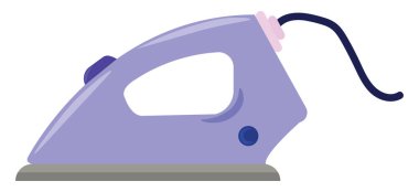 Mor demir, illüstrasyon, beyaz arkaplanda vektör.