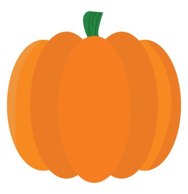 Turuncu balkabağı, illüstrasyon, beyaz arkaplanda vektör.