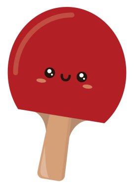 Kırmızı raket, illüstrasyon, beyaz arkaplanda vektör.