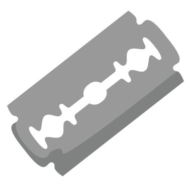 Razor, illüstrasyon, beyaz arkaplanda vektör.