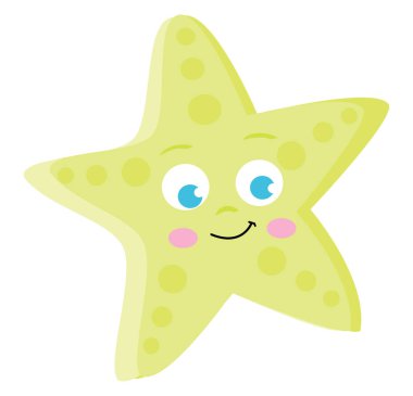 Sarı yıldız, illüstrasyon, beyaz arka plan üzerinde vektör.