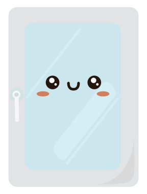 Pencere, illüstrasyon, beyaz arka plan üzerinde vektör.