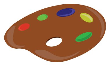 Tahta palet, illüstrasyon, beyaz arkaplan üzerindeki vektör.