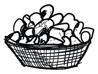 Yaban mersini çizimi, illüstrasyon, beyaz arkaplanda vektör.