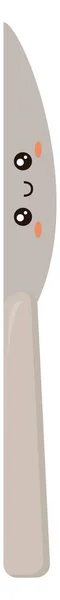 Couteau mignon, illustration, vecteur sur fond blanc . — Image vectorielle